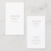 Monogram Plain Elegant Moderne Design Professional Visitekaartje (Voorkant / Achterkant)