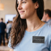 Monogram Plain Grey Black aanpassen Naambadge