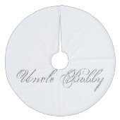 Monogram Plain Script Fleece Kerstboom Rok (Voorkant)