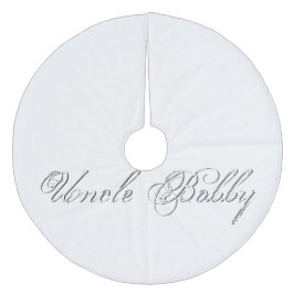 Monogram Plain Script Fleece Kerstboom Rok