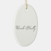 Monogram Plain Script Keramisch Ornament (Rechts)