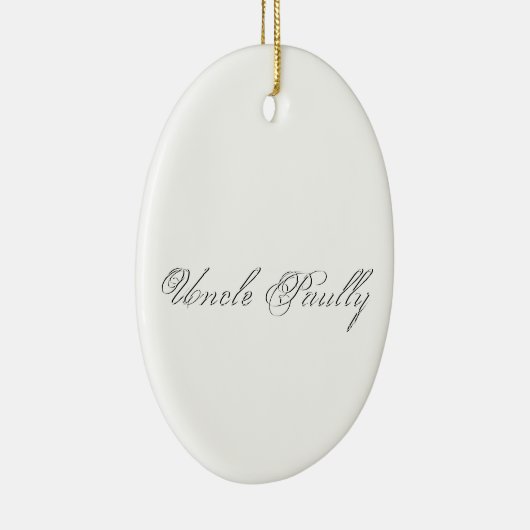 Monogram Plain Script Keramisch Ornament (Rechts)