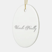 Monogram Plain Script Keramisch Ornament (Links)