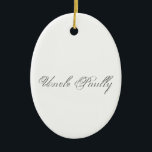 Monogram Plain Script Keramisch Ornament<br><div class="desc">Pas het aan met deze gebruiksvriendelijke sjabloon. 3d Monogram tekst voor een gepersonaliseerd cadeau voor jezelf of je geliefden. Monogrammen en tekstnamen kunnen eenvoudig worden gewijzigd om aan uw behoeften te voldoen. Voeg een achtergrondkleur toe of verander het afbeelding om aan uw persoonlijke smaak aan te passen. Eenvoud op zijn...</div>