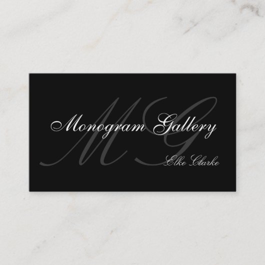  Monogram Plain Visitekaartje (Voorkant)