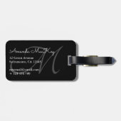 Monogram plakband bagagelabel (Achterkant horizontaal)