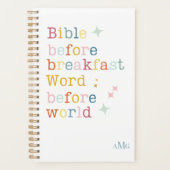 Monogram Planner voor de Bijbellenplaat, bijbels (Voorkant)