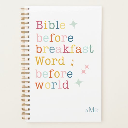 Monogram Planner voor de Bijbellenplaat, bijbels (Voorkant)