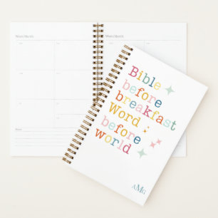 Monogram Planner voor de Bijbellenplaat, bijbels