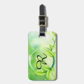 Monogram Plant Bagagelabel (Voorkant verticaal)