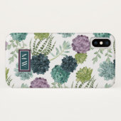 Monogram | Plant geluk Collectie Succulent Pa Case-Mate iPhone Case (Achterkant (horizontaal))