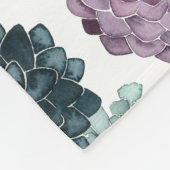 Monogram | Plant geluk Collectie Succulent Pa Fleece Deken (Hoek)