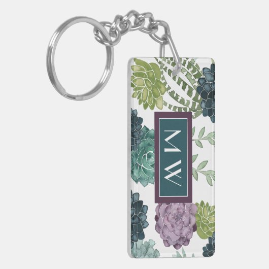 Monogram | Plant geluk Collectie Succulent Pa Sleutelhanger (Voorkant Links)