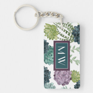 Monogram   Plant geluk Collectie Succulent Pa Sleutelhanger