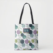 Monogram | Plant geluk Collectie Succulent Pa Tote Bag (Voorkant)