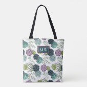 Monogram | Plant geluk Collectie Succulent Pa Tote Bag (Achterkant)