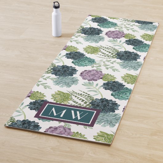 Monogram | Plant geluk Collectie Succulent Pa Yogamat (In situ)