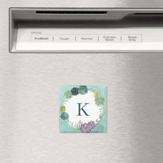 Monogram | Plant geluk | Geluk koopt Pl Magneet (Insitu (Vaatwasser))