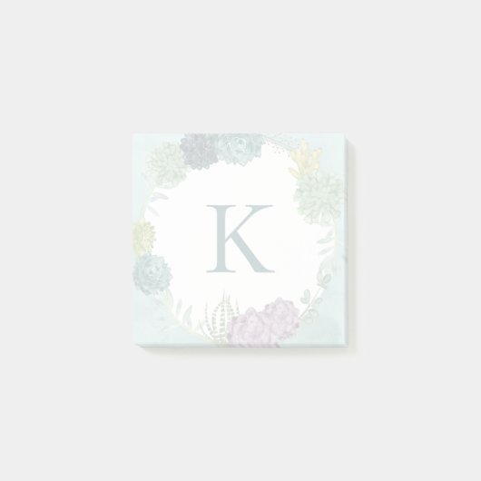 Monogram | Plant geluk | Geluk koopt Pl Post-it® Notes (Voorkant)