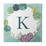 Monogram | Plant geluk | Geluk koopt Pl Tegeltje<br><div class="desc">Geniet van dit nieuwe, creatieve, sappige typografische ontwerp op een product of een behendig stuk om de wereld om je heen te verbeteren en te vergroten. Artiest: Grace Popp</div>
