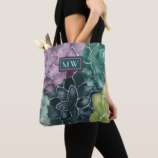 Monogram | Plant geluk | Groei Harvest Love Tote Bag (Dichtbij)