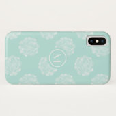Monogram | Plant geluk | Pastel Succulent Patt Case-Mate iPhone Case (Achterkant (horizontaal))