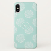 Monogram | Plant geluk | Pastel Succulent Patt Case-Mate iPhone Case (Achterkant)