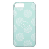 Monogram | Plant geluk | Pastel Succulent Patt Case-Mate iPhone Case (Achterkant)