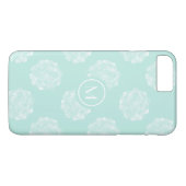 Monogram | Plant geluk | Pastel Succulent Patt Case-Mate iPhone Case (Achterkant (Horizontaal))