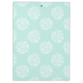 Monogram | Plant geluk | Pastel Succulent Patt Klembord (Achterkant)