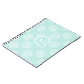 Monogram | Plant geluk | Pastel Succulent Patt Notitieboek (Linkerzijde)