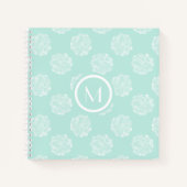 Monogram | Plant geluk | Pastel Succulent Patt Notitieboek (Voorkant)