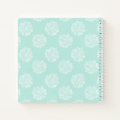 Monogram | Plant geluk | Pastel Succulent Patt Notitieboek (Achterkant)
