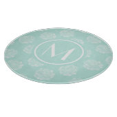Monogram | Plant geluk | Pastel Succulent Patt Snijplank (Hoek)
