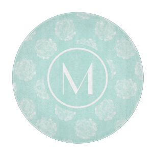Monogram   Plant geluk   Pastel Succulent Patt Snijplank