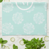 Monogram | Plant geluk | Pastel Succulent Patt Theedoek (Gevouwen)