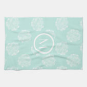 Monogram | Plant geluk | Pastel Succulent Patt Theedoek (Horizontaal)