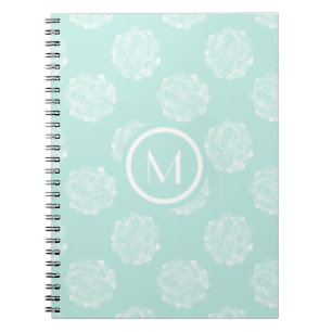 Monogram  Plant geluk  Succulent Pastel Notitieboek