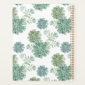 Monogram | Plant geluk | Succulent Patroon Planner (Achterkant)