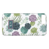 Monogram | Plant Happiness Collection Succulent Pa Case-Mate iPhone Case (Achterkant (Horizontaal))