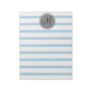 Monogram platte band patroon notitieblok