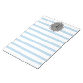 Monogram platte strips Patroonmodel Notitieblok (Schuin)