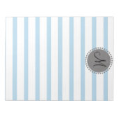 Monogram platte strips Patroonmodel Notitieblok (Voorkant)