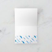 Monogram plezier bedankkaart (Binnen)