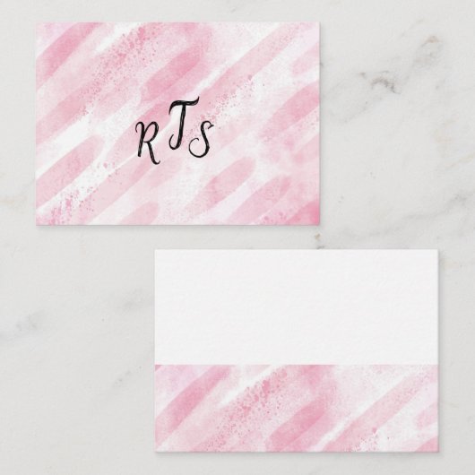 Monogram plezier notitiekaartje (Voorkant / Achterkant)