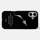 Monogram, Poëzie, Vliegen, Vliegtuig met rook Case-Mate iPhone Case (Achterkant (horizontaal))