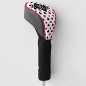 Monogram Poker Kaart Suit Pattern Golfheadcover (Schuin)