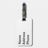 Monogram Polka Dot Bagagelabel (Achterkant verticaal)