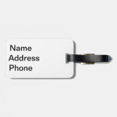 Monogram Polka Dot Bagagelabel (Achterkant horizontaal)