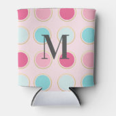 Monogram Polka Dot Blikjeskoeler (Voorkant)